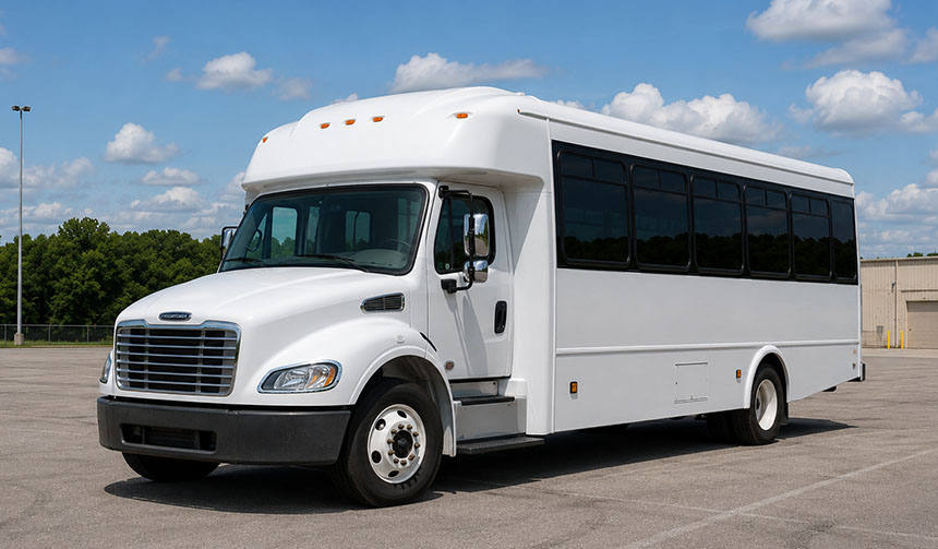 25-passenger minibus available for charter in Conroe, TX